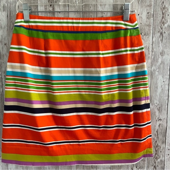 Kate Spade Multicolor Striped A-Line Skirt 4 - Picture 2 of 7